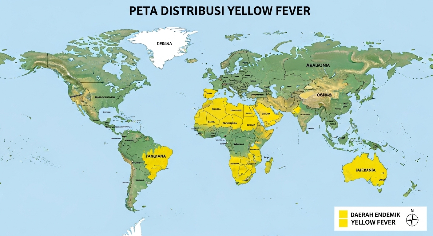 Peta Distribusi Yellow Fever
