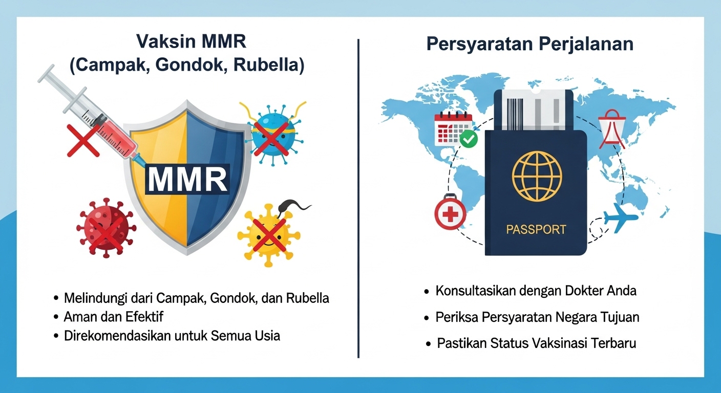 Vaksin MMR (Campak, Gondok, Rubella) dan Persyaratan Perjalanan